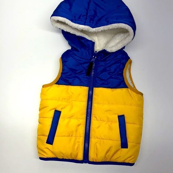 Andy & Evan vest reversible sz 12 months 2 in 1 New - Picture 1 of 9